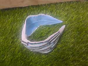 2024 gran oferta diadema bordada de poliéster satinado diadema de novia americana de moda accesorio de fiesta de pelo impecable verano - Product Image 5