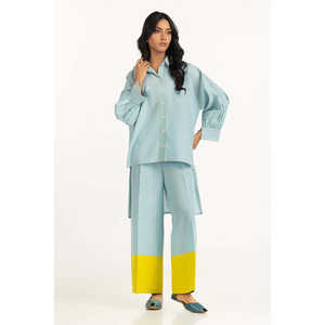 Conjunto de Dos Piezas de Algodón Teñido Bana Dora Co-Ord IPST-77278, Conjunto Casual de Pantalones Cortos para Primavera/Verano, Tallas XS y XXS, Largo por Encima de la Rodilla - Product Image 4