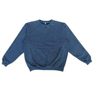 Sweat-shirt en molleton 100% coton à manches longues, col rond, uni, coupe classique, brodé pour homme - Personnalisable - Product Image 1