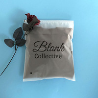 Imprimé étanche à l'humidité en plastique emballage T-Shirt vêtements curseur Ziplock sac à fermeture éclair givré personnalisé