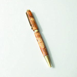 Personalized Luxury Gift Handcrafted Burl Wood <b>Ballpoint</b> <b>Pen</b> 0.7 mm Writing Width for Coffee Lovers - Product Image 2