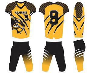 Vêtements de sport pour hommes de haute qualité, ensembles d'uniformes de football américain, shorts imprimés légers, 100% polyester, personnalisables - Product Image 2