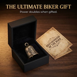 Campana Protectora para Motocicleta al por Mayor, Campana Gremlin Personalizada de Aleación de Zinc, Amuleto de la Suerte para Promoción de Clubes de Motociclistas y Souvenirs, Precio al por Mayor - Product Image 2