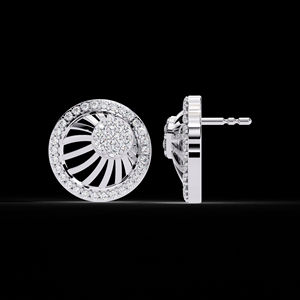 Boucles d'oreilles de luxe en diamant jaune 0,40ct avec diamants cultivés en laboratoire or rose blanc certifié IGI pour les bijoux de mariage pour femmes - Product Image 4