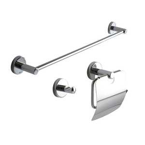 Juego de Baño de 3 Piezas con Accesorios con Acabado Cromado para su Baño Moderno - Product Image 1