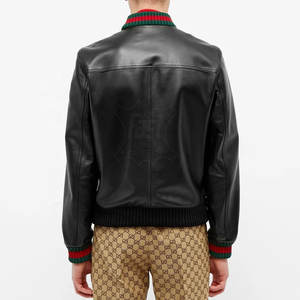 Veste en cuir bomber décontractée pour homme, veste d'hiver pour homme, veste de mode pour homme, prix de gros, vestes pour homme - Product Image 3