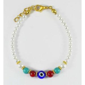 Mauvais œil à la mode perlé pour bracelet - Product Image 1