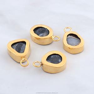 Pendentif Goutte d'Eau en Agate Druzy Noire Plaqué Or, Collier Fait Main en Cristal, Bijou Charmant, Ensemble de Collection, Cadeau pour Elle - Product Image 6