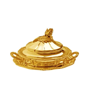 Nouvel arrivage de chauffe-plats pour la restauration chauffe-plats dorés avec couvercle chauffe-plats pour buffet d'hôtel - Product Image 2