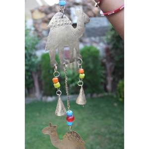 Handmade 84 cm Length Camel <b>Bells</b> Wall Hanging Indian Patio Decor String Decoration Windchime Animal Shape - Product Image 3