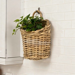 Panier mural en rotin naturel fait main Artex Green Earth, écologique, design moderne multifonction, fabriqué au Vietnam - Product Image 1