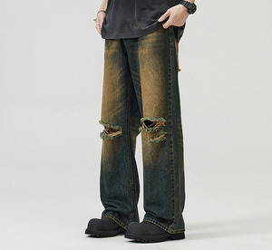 Pantalon de survêtement en détresse pour hommes, matériau durable, léger, de qualité supérieure, meilleur design Pantalon de survêtement en détresse pour hommes - Product Image 2