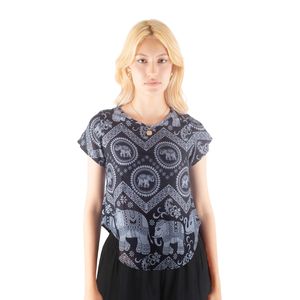 Napat Clothing T-shirt à manches courtes à col rond pour femme Prêt à expédier SH0133-02 - Product Image 1