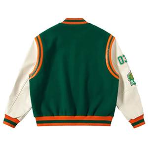 Chaqueta universitaria de lana personalizada de alta calidad para hombre, talla XL, Mangas de cuero para exteriores con logotipo para invierno - Product Image 3