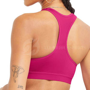 Sujetadores deportivos clásicos para mujer, venta al por mayor, correas entrecruzadas, sujetador de Fitness de Color personalizado frontal antibacteriano, precio razonable, 2025 - Product Image 3