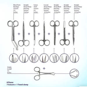 Kit de Instrumentos Quirúrgicos Ortopédicos para Estudiantes de Medicina con Bolsa de Instrumentos Quirúrgicos Manuales y Herramientas SurgiRight - Product Image 2