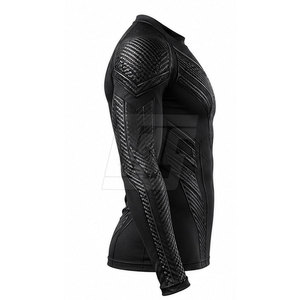 T-shirt de compression à manches longues pour homme, personnalisable par sublimation, pour la course à pied, la gym, le fitness et l'entraînement. - Product Image 4