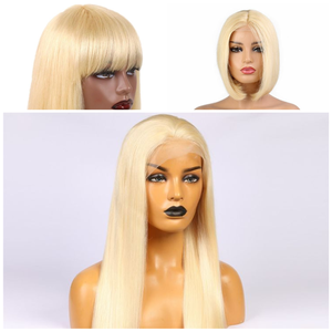 Trendy 360 Swiss Lace Wig Non-Remy Hair en T1B/613 Ombre - Product Image 1