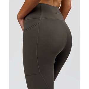 Rep Ultra High-Rise Full Length Yoga <b>Leggings</b> with Pockets-Onyx-White Tie Dye Thermal Push-Up <b>Nylon</b>-Spandex XL - Product Image 5