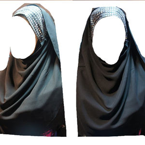 Velo de burka con diseño de niqab, hijab musulmán, abaya, estilo único, origen en la India, DEU, venta al por mayor de fábrica - Product Image 4