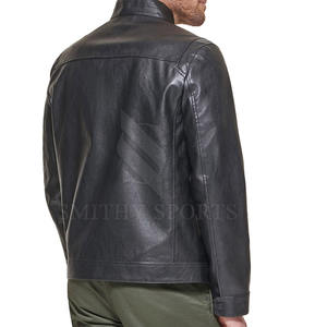 Chaqueta de cuero impermeable ajustada con estilo de alta calidad para hombre, precio al por mayor, chaqueta de cuero de nuevo diseño de moda de invierno para hombre - Product Image 2