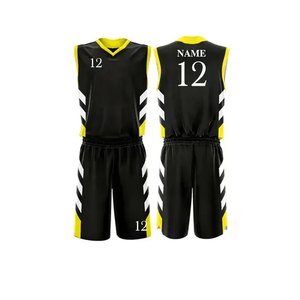 Maillots de basket-ball d'uniforme de vêtements de sport d'hommes personnalisables en polyester uniforme d'équipe de basket-ball de maillot personnalisé - Product Image 6