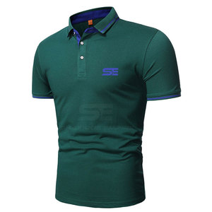 Óptima comodidad 100% algodón para hombres para camisetas de polo secado rápido y transpirable con patrón sólido para un juego cómodo - Product Image 2