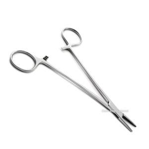 Portaagujas quirúrgico preciso Manual Premium, juego de instrumentos de gestión de agujas de madera Crile de acero inoxidable para odontología médica - Product Image 2