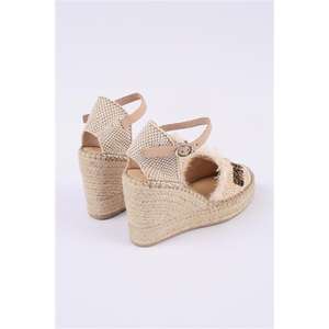 Alpargata cerrada con tacón de cuña alto - Product Image 3