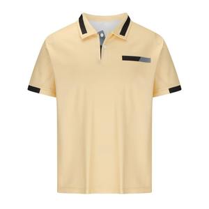High Quality 100% Cotton Knitted Men's Blank <b>Golf</b> for <b>Shirts</b> Embroidered Logo Solid <b>Long</b> <b>Sleeve</b> Casual - Product Image 5