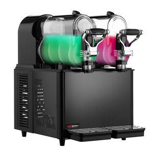 เครื่องทำน้ำแข็งปั่น GGM Gastro Commercial Slush Machine - ผลิตในเยอรมนี - ความจุ 2x3 ลิตร - มอเตอร์ 430 วัตต์ - สีดำ - Product Image 1