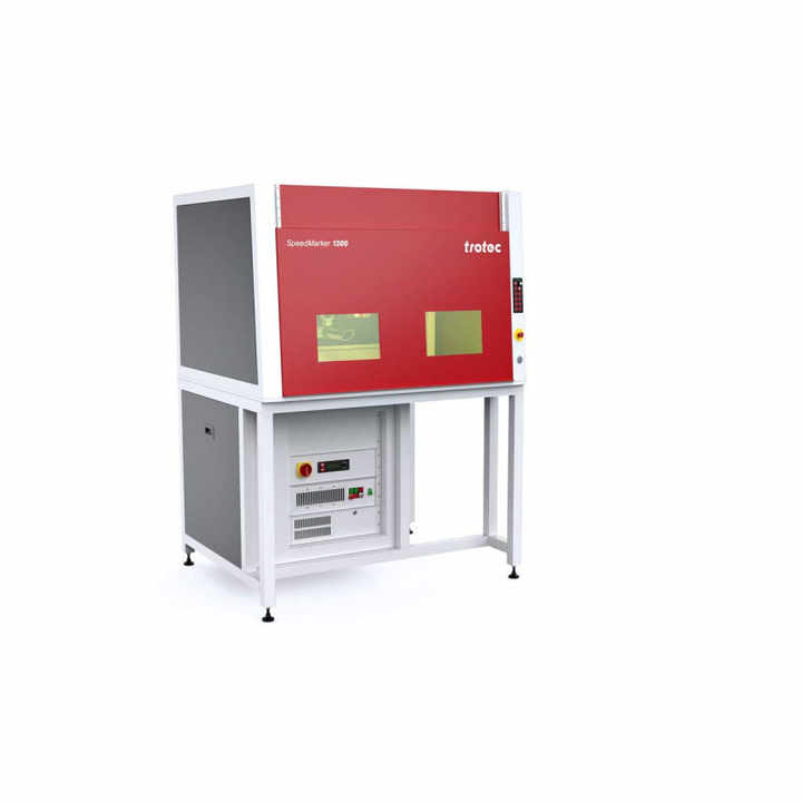 SpeedMarker 1300 CO2 Laser Marker 100W Raycus Galvo Brand Marking Head EZCAD Control System Air Cooling-Portable for Metal