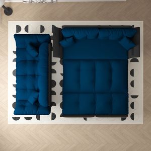 74.8\" Queen Convertible Pull Sofa Bed 3-in-1 Sleeper with Tufted Design 2 Soft Velvet Pillows Multifunctional Loveseat Bed new - Product Image 1
