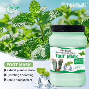 Crema Idratante e Lenitiva per Piedi all'Essenza Naturale di Menta Ghiacciata, Aloe per Nutrimento Delicato, Scrub Esfoliante per Pelle a Buccia di Pollo - Product Image 1
