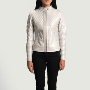 Chaqueta de Motociclista de Cuero para Mujer, Transpirable, Hecha en Pakistán, Nueva Tendencia de Invierno, Color Personalizado - Product Image 4