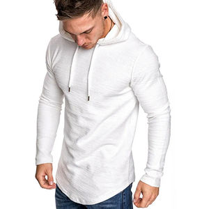 Chándal deportivo informal con capucha para hombre, sudadera de manga larga de color sólido para temporada de otoño - Product Image 4
