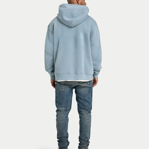 Pull surdimensionné de haute qualité sweat à capuche vierge personnalisé pour hommes impression broderie travail personnalisé - Product Image 4