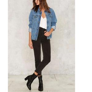 Women's <b>Quilted</b> Long Denim Jacket Casual Winter Oversize Button-Up Coat From BD - Product Image 4