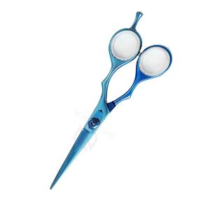 Tijeras de Peluquería Profesionales Personalizadas de Acero Inoxidable Azul para Diestros, Punta de Cuchilla Roma-Afilada, Tornillo Ajustable, Ergonómicas - Product Image 6