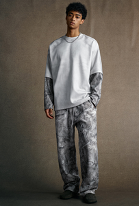 Sudaderas Holgadas de Camuflaje Retro con Contraste de Color, Cuello Redondo, Camisas de Manga Larga de Camuflaje para Hombre, Ropa de Calle, Sudadera - Product Image 4