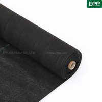 Rouleau de géotextile tissé en PP stabilisé aux UV, couverture de sol industrielle et agricole, tapis anti-herbe, contrôle des mauvaises herbes, noir