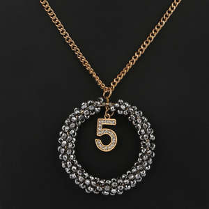 Women's Fancy Chain <b>Locket</b> - Golden & Grey - Product Image 1
