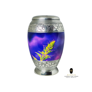 Urnas de cremación de aluminio hechas a mano Acabado recubierto de Meena Tamaños de recuerdo grandes Urnas de cremación hechas a mano a prueba de fugas y grabables - Product Image 6