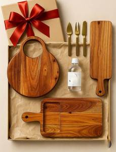 Tablas de Queso de Madera al por Mayor, Tabla de Servir Rústica para Aperitivos, Tablas de Cortar, Utensilios de Cocina para Charcutería al Mejor Precio - Product Image 6