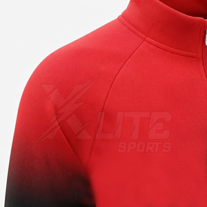 Low MOQ Men's Athletic Track <b>Jacket</b> with Stand Collar and Front Logo Full-Zip for Running <b>Workout</b> & Team Sports - Product Image 4