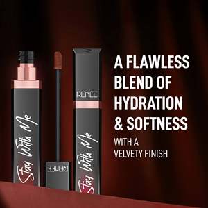Renee Stay with Me Rouge à lèvres liquide mat 6ml - Maquillage pour les lèvres hydratant et végétalien - Product Image 6