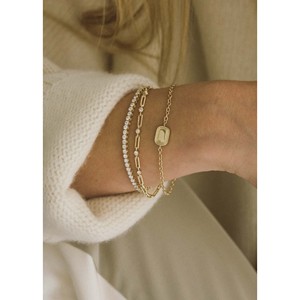 Estate Yellow <b>Gold</b> Fashion <b>Charm</b> <b>Bracelet</b> - Product Image 2