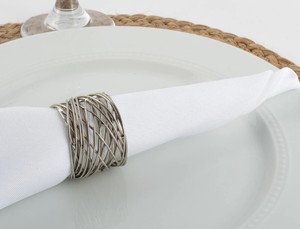 Silver Mesh Handmade Napkin <b>Ring</b> - Product Image 2