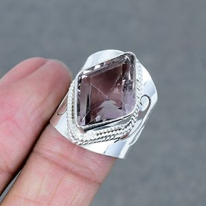 Jewelry Making Supplies Gemstone <b>Ring</b> Ametrine Stone <b>Brass</b> Wholesale Silver Plated Wedding <b>Rings</b> for Engagement - Product Image 3