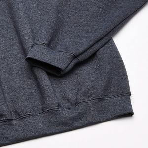 Sudadera con logotipo personalizado de alta calidad, patrón de estampado de moda con capucha en tela de lana de invierno negra lisa sin capucha - Product Image 4